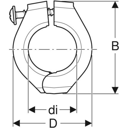 GE FlowFit Festpunktbefestigung PA 6 d 32 - Zuverlässige Fixpunktlösung