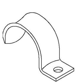 Befestigungsschelle 1-fach Ø6mm einlappig ST - WN7855A6 | Rohrband