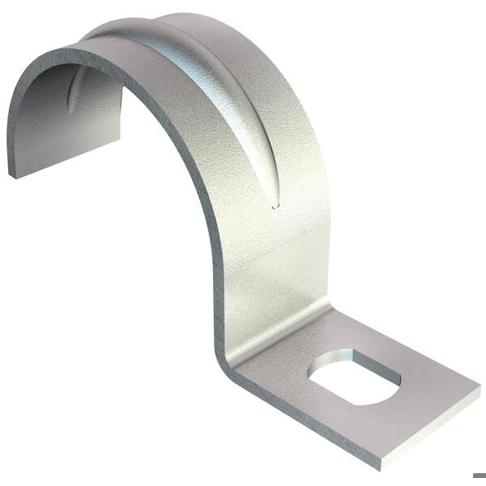 Einlappige Befestigungsschelle 37mm - Galvanisch verzinkter Stahl