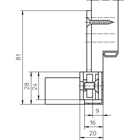 SIMONSWERK Aufnahmeblock V 7502 3D - Verstellbar - Verzinkter Stahl | Einbohrband