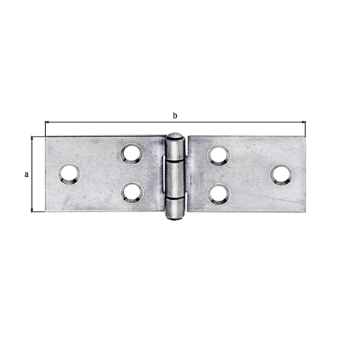 Edelstahl Tischband - LxB 26x81 mm - Ideal für Kisten und Möbel