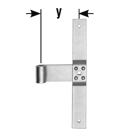 Feuerverzinktes Mittelband Nr. 21 - 16/300 mm - Ideal für Kreuzband-Anwendungen