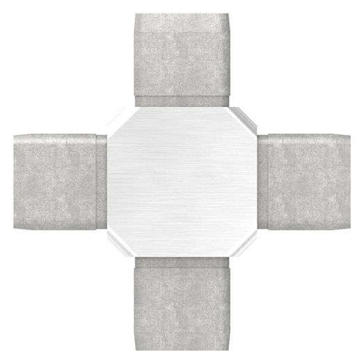 V4A 30x30x2mm Rohr Verbindungsstück - Hochwertiges Verbindungselement für Rohrsysteme
