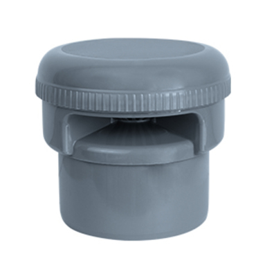 Airfit Rohrbelüfter DN 110 - PP Abflussrohr Belüftung - Grau (57110RB)