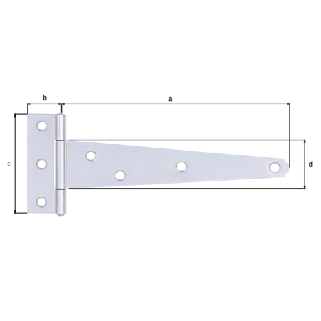 Kistenband - Scharnier 70x22,5 mm | Band 150x33 mm | hohe Stabilität