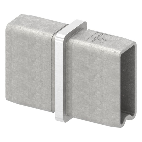 V4A Verbindungsstück für Rohr 40x20x2mm - Hochwertige Rohrverbindung