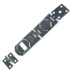 ABUS Stahl Schließblech mit Haspe - Ø 12,5 mm - B. 45 mm - L. 155 mm | Hochwertige Sicherheitslösung