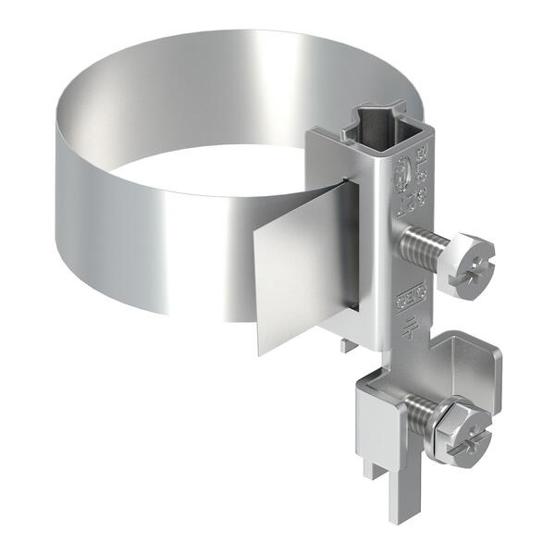 Erdungsschelle 3/8" - 4" aus Edelstahl A2 1.4301 | Rostfrei