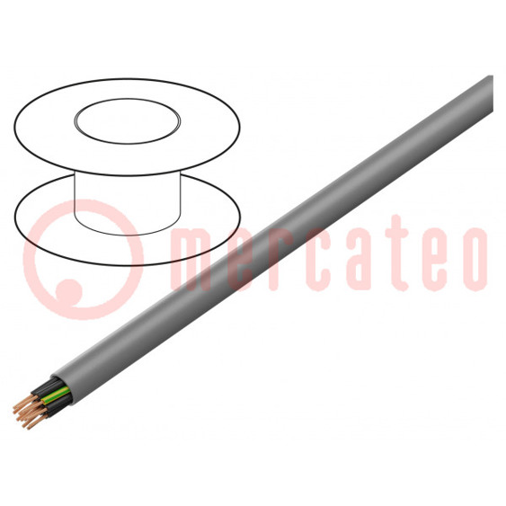 YSLY-JZ Leitung - 12G1mm² - ungeschirmt - 300V/500V - Kupfer - grau