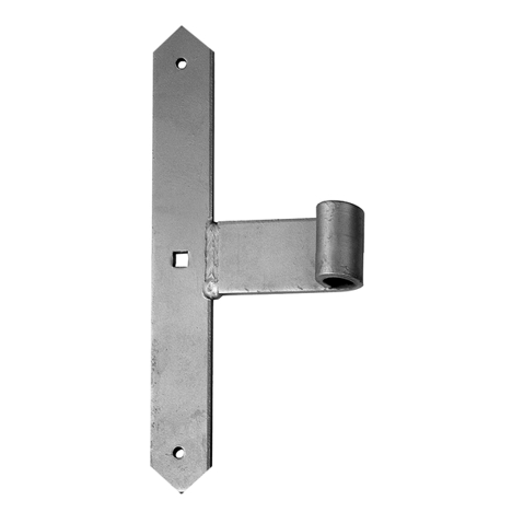 Tor-Mittelband - Spitzabschluss - Feuerverzinkt - HxB 300x40 mm - Rolle Ø16 mm