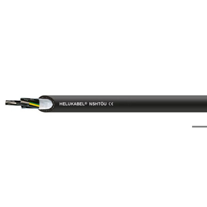 NSHTÖU Gummi Anschlussleitung 3G 1,5 mm² | AWG 16 | Geschirmt | Schwarz | 26001