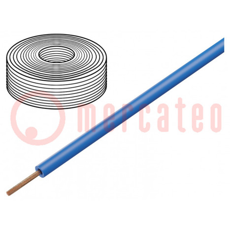 H07Z-K Leitung - 35mm² Cu - LSZH blau - 100m - 450/750V