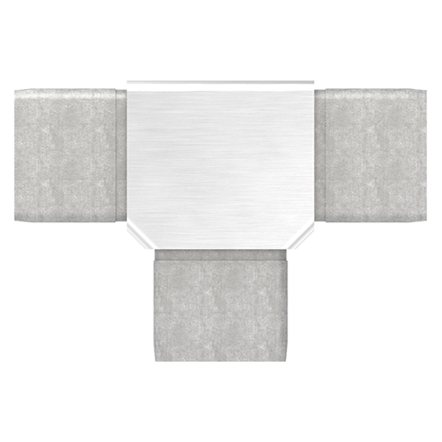 Verbindungsstück 40x40x2mm | Edelstahl V2A für Rohrverbindungen