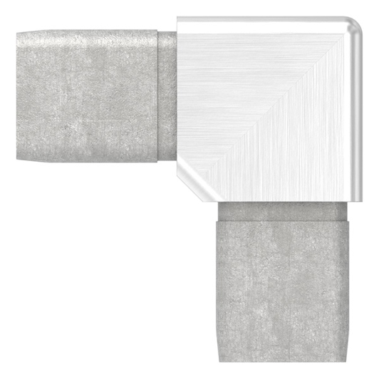 90° Verbindungsstück für Rohr 25x25x2mm | V4A Edelstahl