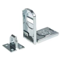 ABUS Stahl Schließblech mit Haspe - Ø 12,5 mm - B. 45 mm - L. 155 mm | Hochwertige Sicherheitslösung