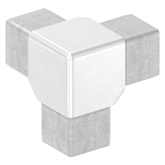 V4A Verbindungsstück für Rohr 40x40x3mm - Hochwertige Verbindungsstücke (Rohr)