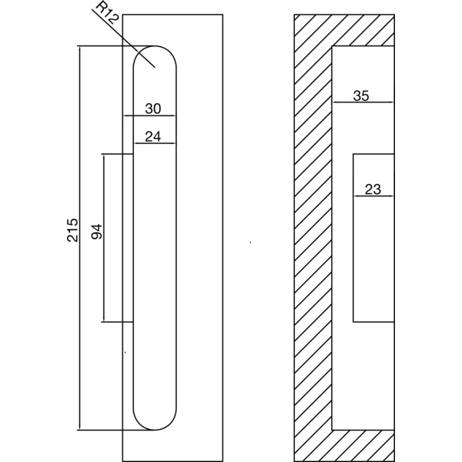 SOLIDO Abdeckungselement mit Abdeckwinkel UK 1955/X-AK – Verzinkter Stahl | Sondertürbeschläge