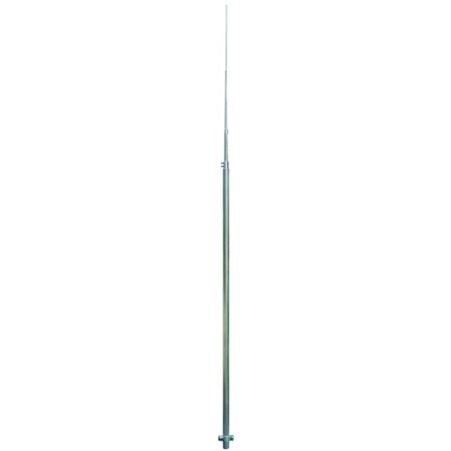 Fangstange Aluminium D 40/22/16/10mm, 6500mm mit Erdungsschelle und KS-Verbinder