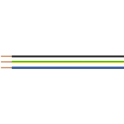 H05V-U PVC Schaltdraht - 0,5 mm² - Braun - Außen-Ø 2,3 mm - 28764