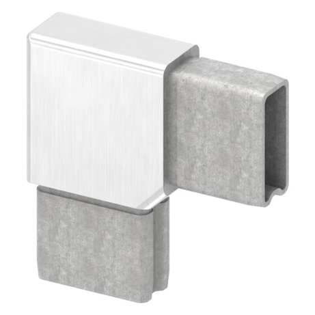 90° Verbindungsstück für Rohr 40x20x2mm | V4A Edelstahl