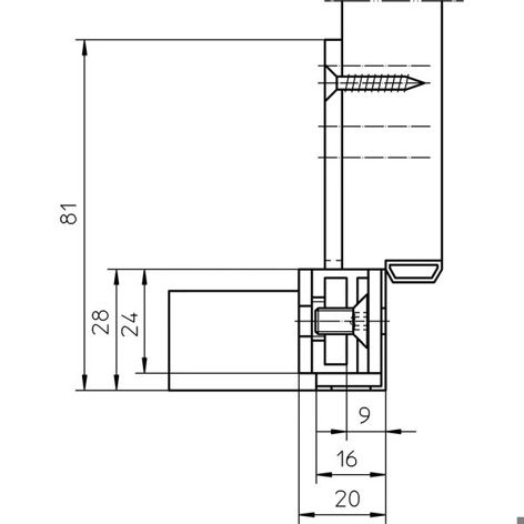 SIMONSWERK Aufnahmeblock V 7502 3D - Verstellbar - Verzinkter Stahl | Einbohrband