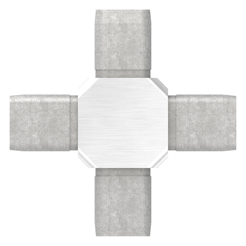 V4A Verbindungsstück für Rohr 25x25x2 mm - Hochwertige Verbindungslösung für Ihr Rohrsystem