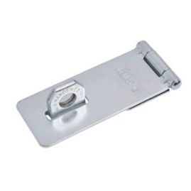 Kasp Stahl Chrome Schließblech mit Haspe - Loch-Ø 47mm, Länge 115mm | Hochwertige Schließbleche für optimale Sicherheit