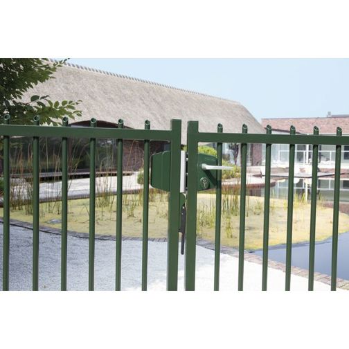 Verstellbares Schließblech SAKLQF2 für Vierkantrohre - Silber