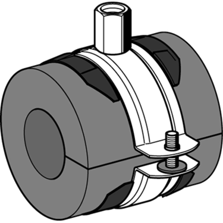 SIKLA Kälteschelle AKS - 22mm Dämmdicke, M8/M10, halogenfrei