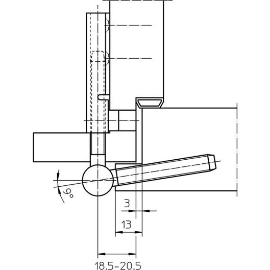 SIMONSWERK VARIANT V 0020 Türband-Flügelteil | Ø 15 mm | Edelstahl Einbohrband