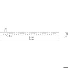 Spacial Kabelabfangschiene für 800-mm-Schrank - 2 Stück (SF/SM) | Verteilersysteme