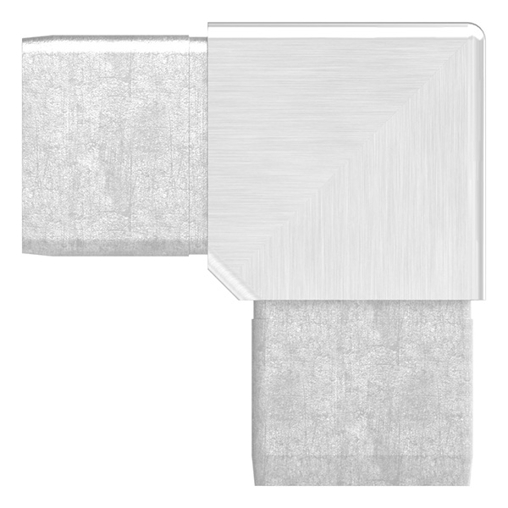 Rohr-Verbindungsstück 40x40x2mm | Edelstahl V2A - Ideal für robuste Verbindungen