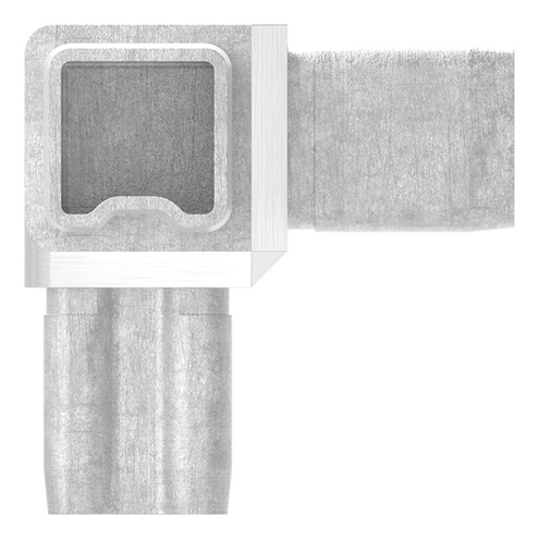 V4A Verbindungsstück für 25x25x2mm Rohre - Hochwertiges Verbindungselement