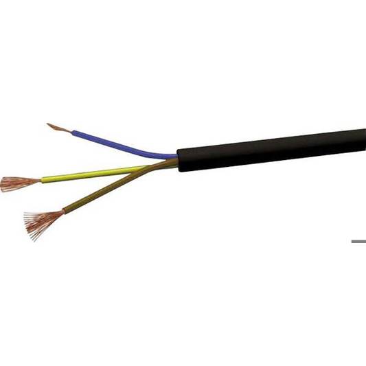 VOKA H05VVF3X15 Schlauchleitung H03VV-F 3x1.5 mm² Schwarz - 100 m