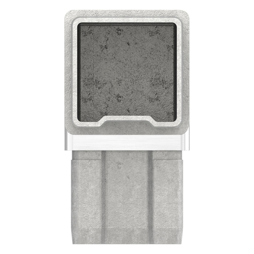 90° Verbindungsstück für Rohr 40x40x2mm - V4A Edelstahl