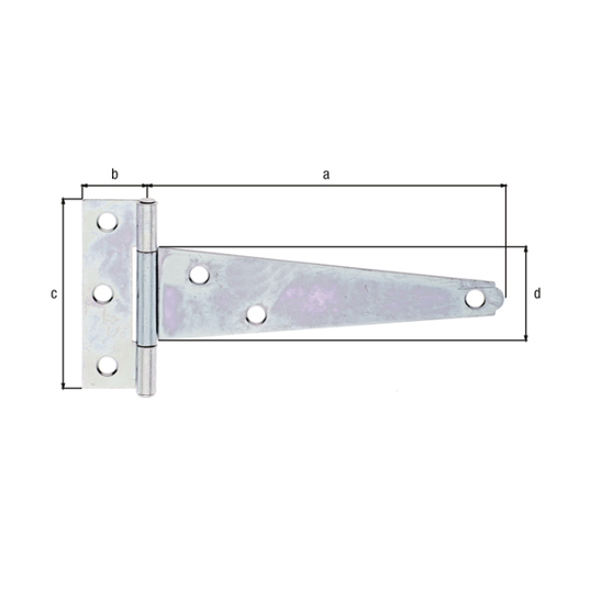 Kistenband mit Scharnier - Größen: 70x22,5 mm (LxB) und 125x33,5 mm (Band)