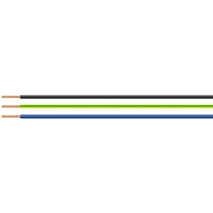 PVC-Schaltdraht H05V-U 1,0 mm² grau - Außen-Ø 2,7 mm - Artikel-Nr. 28783