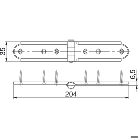 MACO RUSTICO Gratleistenband für Faltläden - Schwarz, 13 mm Ladenabstand (14068)
