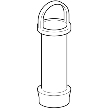 Geberit Standrohr 100mm verchromt passend zu 521321 - Modell 598108000