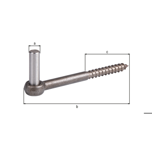Edelstahl Einschraubkloben – Dorn Ø13 mm, Länge 155 mm, Gewinde-Länge 65 mm