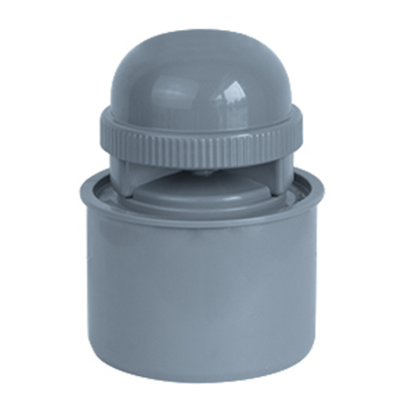 AIRFIT Rohrbelüfter DN75 aus PP - Graue Rohrbelüftung für Abflussrohre - Artikel #57075RB