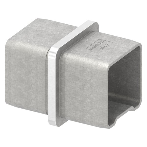 V4A Verbindungsstück für Rohr 40x40x3 mm – Hochwertige Verbindungselemente