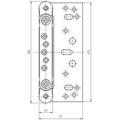 Sondertürbeschläge: Aufnahmeelement Variant® VX 7502 STA, verzinkt - SIMONSWERK