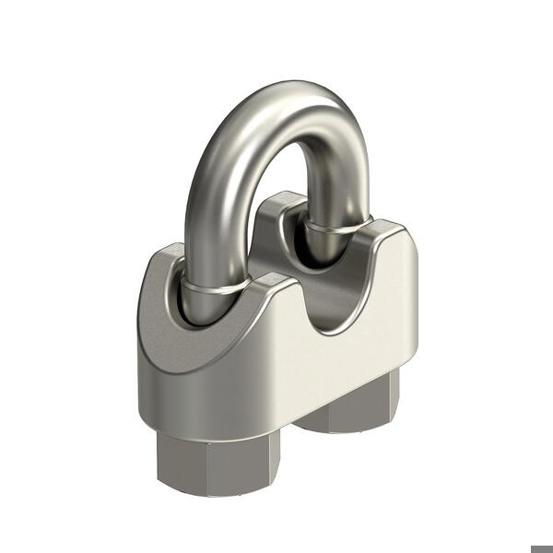 Edelstahl Drahtseilklemme 10mm A4 1.4401 | Rostfrei & Nachbehandelt | Spanndrahtschellen