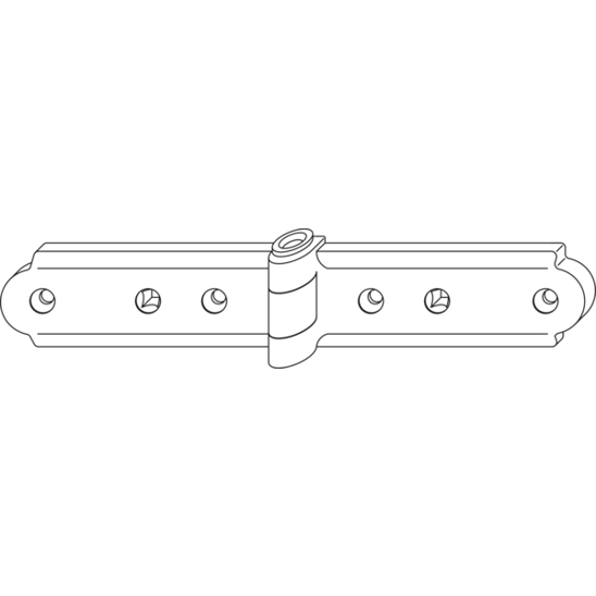 MACO RUSTICO Gratleistenband für Faltläden - Schwarz, 13 mm Ladenabstand (14068)