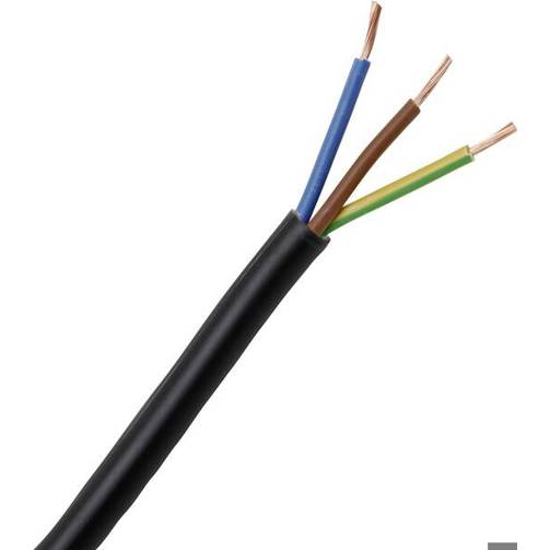 Kopp 152310848 H03VV-F Schlauchleitung 3x0.75mm² Schwarz 10m