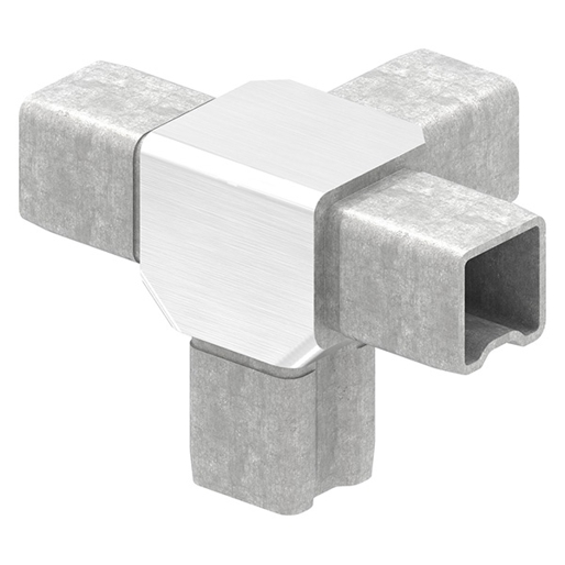 V4A Verbindungsstück für Rohr 25x25x2mm – Hochwertiges Rohrverbindungselement