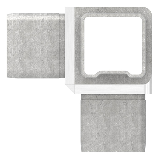 V4A Verbindungsstück für 40x40x3mm Rohre | Robuste Verbindungstechnik