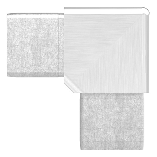 V4A Verbindungsstück für Rohr 40x40x3mm - Hochwertige Verbindungsstücke (Rohr)