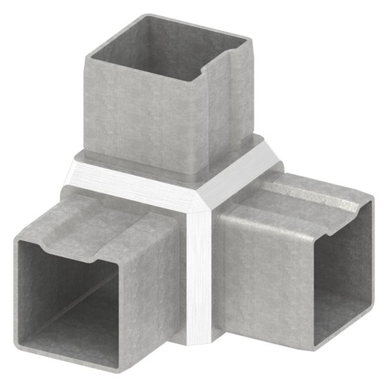 V4A Verbindungsstück für Rohr 40x40x2mm – Hochwertige Rohrverbinder für optimale Stabilität